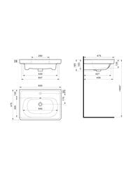 �������� AQUATON 65 ��� ������� (475�185�650), �����, 1WH501862