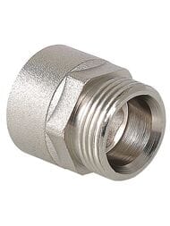 Переходник VALTEC 3/4"В х 3/4"Н, евроконус, латунь никелированная, VTr.592.NE.050E — миниатюра 1