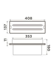 ��������� ��� ����������� ����� Omoikiri FP-03-PRO GB (408x137) ������ 4999068