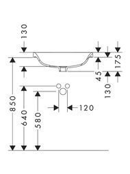�������� Hansgrohe Xuniva D 500�400�175 ������������, ��� ��������� ��� ���������, ����� 60156450