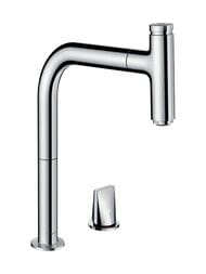 Смеситель Hansgrohe Metris Select M71 для кухни 200 мм, вытяжной душ, 1 тип струи 73804000 — миниатюра 1