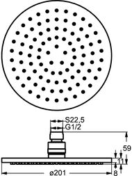   Ideal Standard IDEALRAIN B9442AA 200, ,  , : 