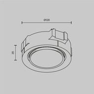 ������������ ���������� Maytoni Intro (������) DL019-GX53-W, 12��, IP20, GX53, ������
