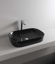Раковина накладная ArtCeram Ghost 650х415х125 без перелива, без отв. под смесит., белая GHL002 01 00