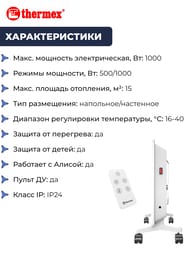 ��������� Thermex Frame 1000E Wi-Fi  (600�90�380) �� 15 ��.�, 1 ���