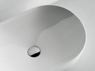 Раковина накладная Ceramicanova Element 600х415х135 овальная, без перелива, цвет: белый CN5009