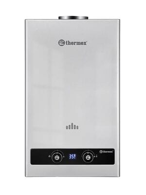 Газовая колонка Thermex BASIC B 20 D Silver (550х330х188) электронный розжиг, 10 л/мин