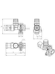 Группа безопасности бойлера VALTEC 3/4" арт. VT.461.NC.05