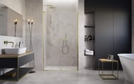 Душевая дверь Radaway Furo SL DWJ (572х2000) левая, стекло 8 мм прозр./золото мат. 10307572-99-01L
