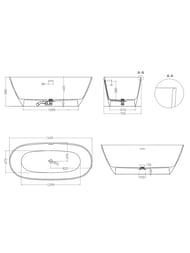 ����� ��������������� Salini SOFIA (1645�755�580) ���.������, S-Sense, ������ ��������� 102511GF