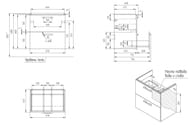 ����� ��� ���������� Cersanit MELAR 70 (680�676�445��.) �����,   64129