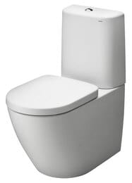 Бачок керамический с пластмассовым смывным бачком TOTO SW762Y подключение сзади (376х174х437)