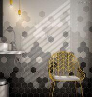 Плитка настенная EQUIPE SCALE Hexagon White Matt (107х124) белая (кв.м.)