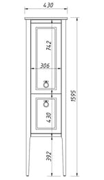 ����� ��������� Caprigo ������ (430�1595�420) �����, 2 �����, ����: ������ 34350 L-TP813