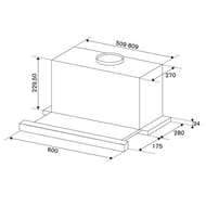 ������� Bertazzoni Modern (600�280) 750 �3/�, 272 ��, ����. KTE60MOD1B