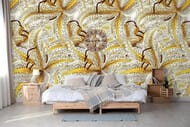 Панно Marburg Smart Art 46715 (1,59х2,70) цветы, желтое (рул.)