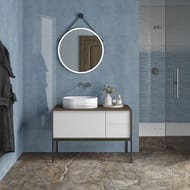 Раковина KERAMA MARAZZI AMAREMARE Artbasin Sabbia накладная, 500х366х180, белая мат. SA.wb.50\WHT.M