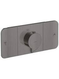 Смеситель Axor One 45712340 термостатический, на 2 потребителя, внешняя часть, шлиф.черный хром — миниатюра 1