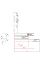 ���������� ���������� Freya Match (���� ����) FR5109TL-03G, IP 20