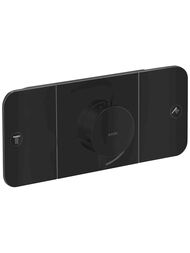 Смеситель Axor One 45712670 термостатический, на 2 потребителя, внешняя часть, матовый черный — миниатюра 1