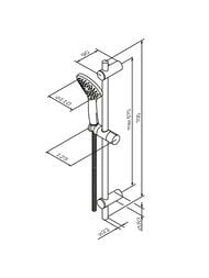 ������� �������� AM.PM Gem F0190100 ������ ��� 3 ������� d-110 ��, ������ 700��, ����� 1750 ��