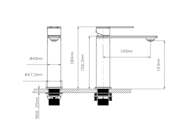 Смеситель для раковины Vincea Линеа (Linea) VBF-4LN1GM, вороненая сталь — изображение 3