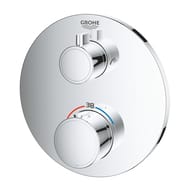 Смеситель Grohe Grohtherm 24077000 термостат для ванны, переключатель 2 режима, внешняя часть, хром