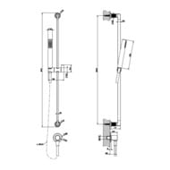 ������� �������� Gessi Inciso 58142.299 ������ 800 ��, ��������� �����������, �����, �����, ������