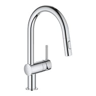 Смеситель Grohe Minta 32321002 для кухни однорычажный, выдвижная лейка, поворотный излив, хром