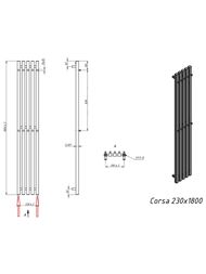 GROTA CORSA   230x1800 RAL9005  