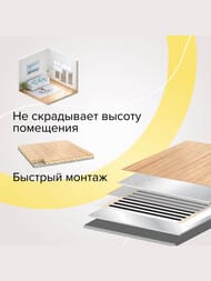 Теплый пол пленочный CALEO GOLD 1м2, 170Вт/м2, 0,5м х 2м, 170Вт, с эффектом саморегуляции