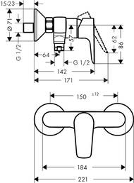 ��������� Hansgrohe Talis E 71760140  ��� ���� ������������, ���������, ������ ������