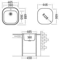 ����� ������� Ukinox Galant 465�488 ������� ����. ����� 0,6��, ���� 3 1/2, GAM465.488 -GT6K 0C