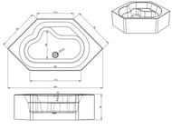 ����� ��������� RIHO WINNIPEG 145�145 ��� ������������, �������
