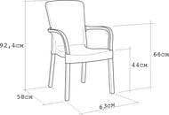���� B:RATTAN Crete Chair (63x58x92,4) ��������