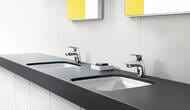 Смеситель Hansgrohe Logis 71071000 для умывальника, низкий фиксированный излив, без донного клапана