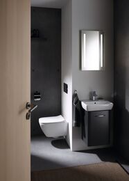 Унитаз подвесной Geberit Smyle Square (350х540х330) безободковый, с сиденьем-микролифт 500.683.01.1