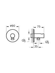 ����� �� ������ ��� VitrA Origin A4262536WTC ������� ������ ������
