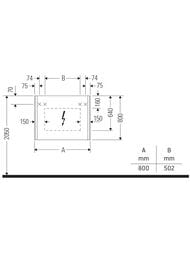 �������-���� Duravit XSquare 800�800�156 ���������, 3 �����, �������, ������, ��� XS711207575