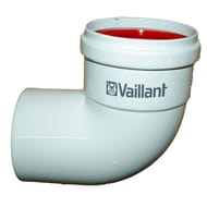 Отвод 90° VAILLANT DN 80 с уплотнением из силикона 300818
