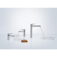 Смеситель Hansgrohe Talis E 71712000 для раковины, однозахватный, низкий излив 104мм, цвет: хром