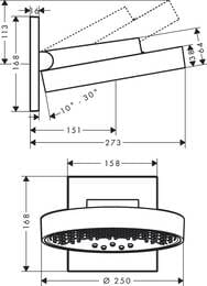   Hansgrohe Rainfinity 250 3jet   ,   26232700