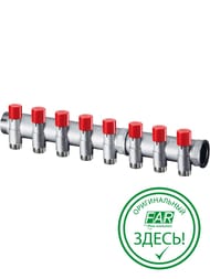 Коллектор балансировочный FAR 1" на 8 отводов  М24х19, FK 3923 C108 — миниатюра 1