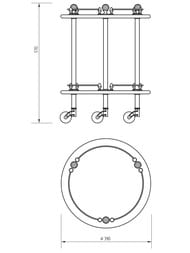 Migliore Cristalia ������ �� ��������� h57xD40 �� ������, ������/SWAROVSKI ML.CRS-60.249.BR/16786