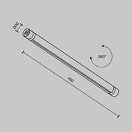 ���������� ��� ������� Maytoni Shelf (����) CA012-TRX-500-B 492 ��, IP20, ������