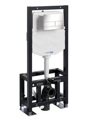 Инсталляция для унитаза WasserKRAFT Dill с клавишей смыва, цвет: никель  61TLT.010.ME.BN04