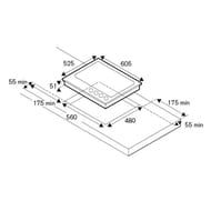 ������� �������� ������ Bertazzoni Professional (605�525) 4 ����. (1���), ������ ������ P604LPROGNE