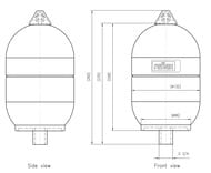 Гидроаккумулятор системы водоснабжения Reflex DE 2 (260х132) 2л, 3/4", 1кг