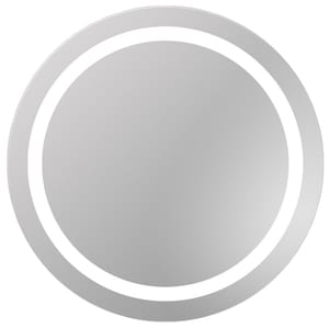 Уценка!Зеркало для ванной комнаты Dubiel Vitrum Тритон (670х670) с LED-подсветкой и матовой обводкой