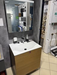 Уценка! Комплект мебели Keuco Edition: зеркальный шкаф, тумба с раковиной, цвет: светлый дуб